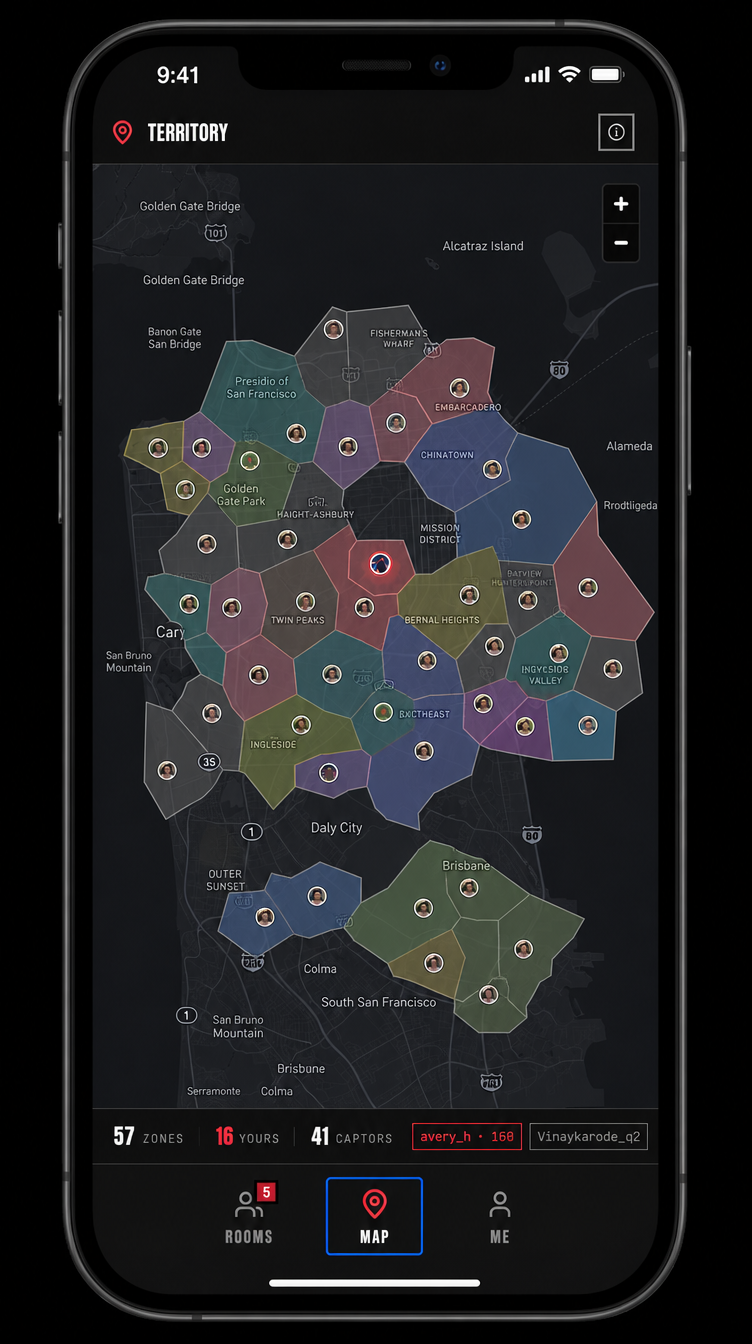Territory hex map